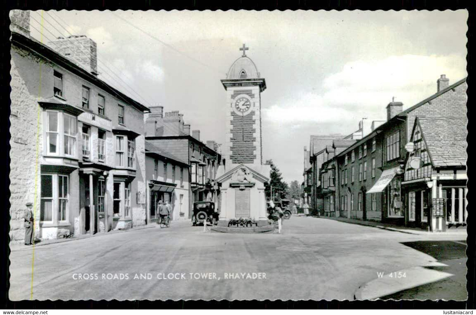 STIRLING - Cross Roads And Clock Tower. ( Ed. Valentine's Nº W4154) Carte Postale - Radnorshire