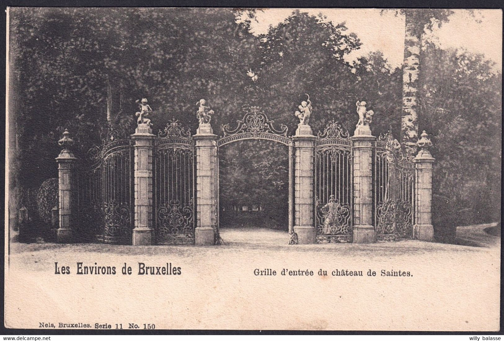 +++ CPA - Environs De Bruxelles - SAINTES - Grille D'entrée Du Château    // - Tubize