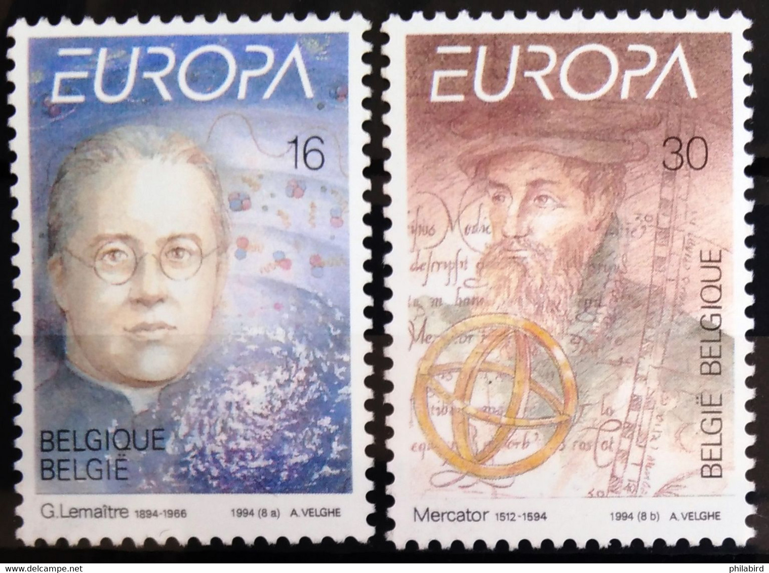 EUROPA 1994 - BELGIQUE                         N° 2551/2552                         NEUF** - 1994