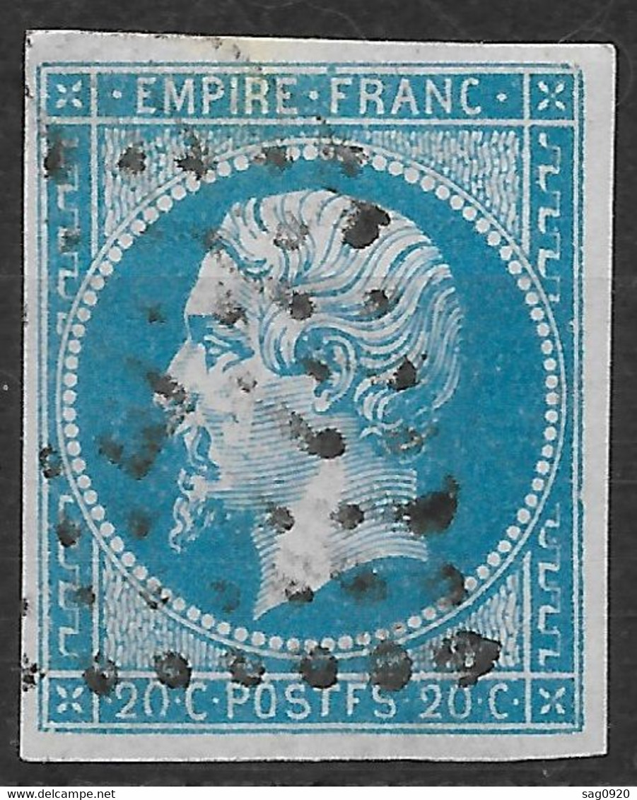 France-Yvert N°14Ah POSTFS Oblitéré - 1853-1860 Napoléon III