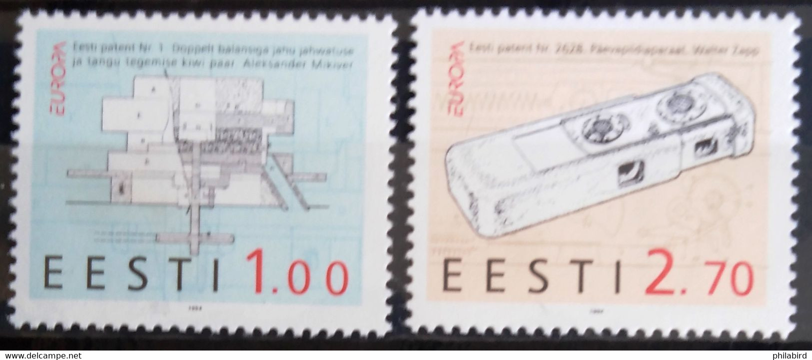 EUROPA 1994 - ESTONIE                       N° 245/246                          NEUF** - 1994