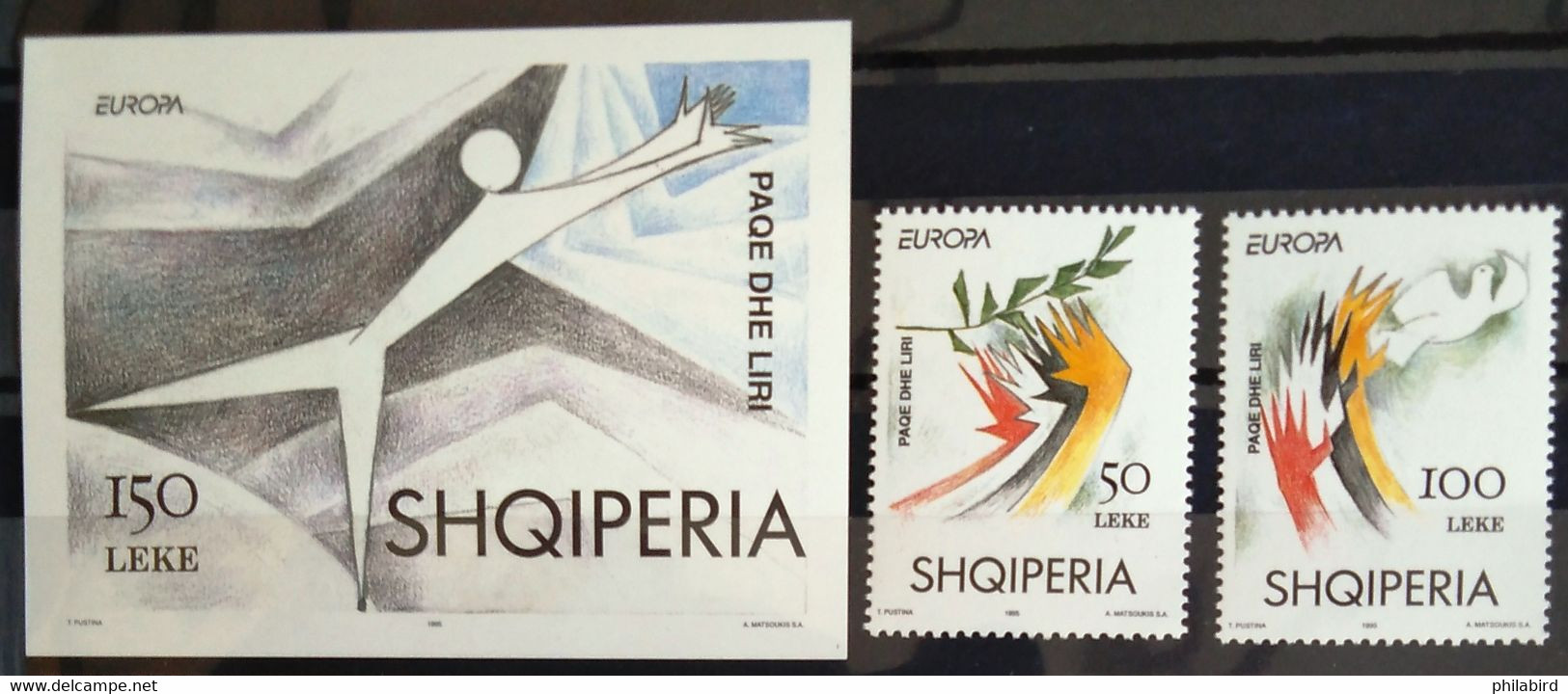 EUROPA 1995 - ALBANIE                      N° 2327/2328 + B.F 80                         NEUF** - 1995