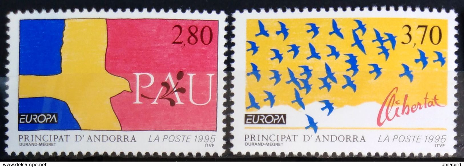 EUROPA 1995 - ANDORRE FRANCAIS                       N° 457/458                        NEUF** - 1995