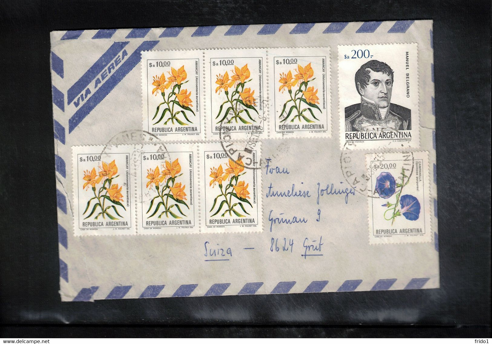 Argentina Interesting Airmail Letter - Cartas & Documentos