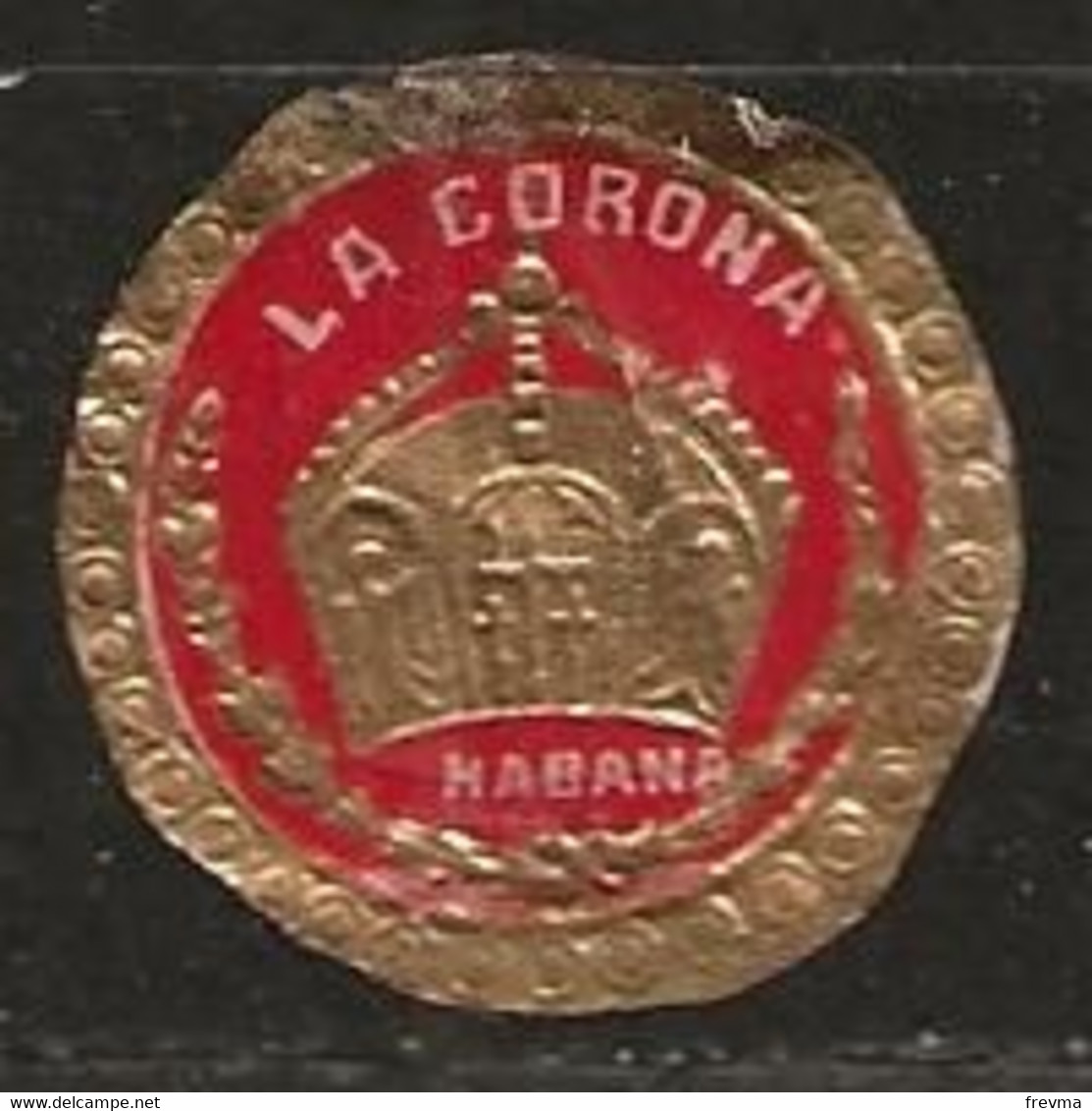 Medaillon Tabac Année 1900 A 1920 La Corona Habana - Other & Unclassified