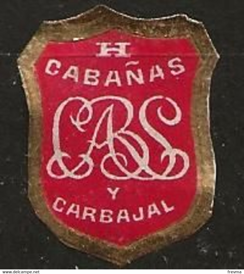 Medaillon Tabac Année 1900 A 1920 Cabanas Carbajal - Andere & Zonder Classificatie