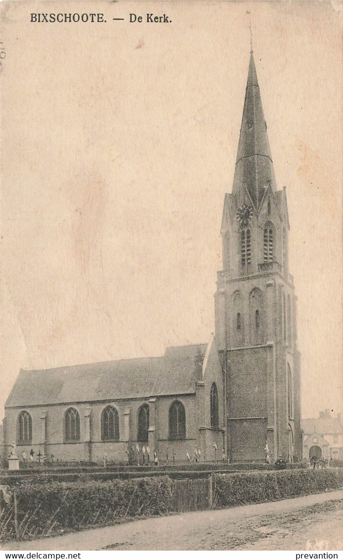 BIXSCHOOTE - De Kerk - Carte Circulé En 1915 Sous L'occupation Allemande - Langemark-Poelkapelle