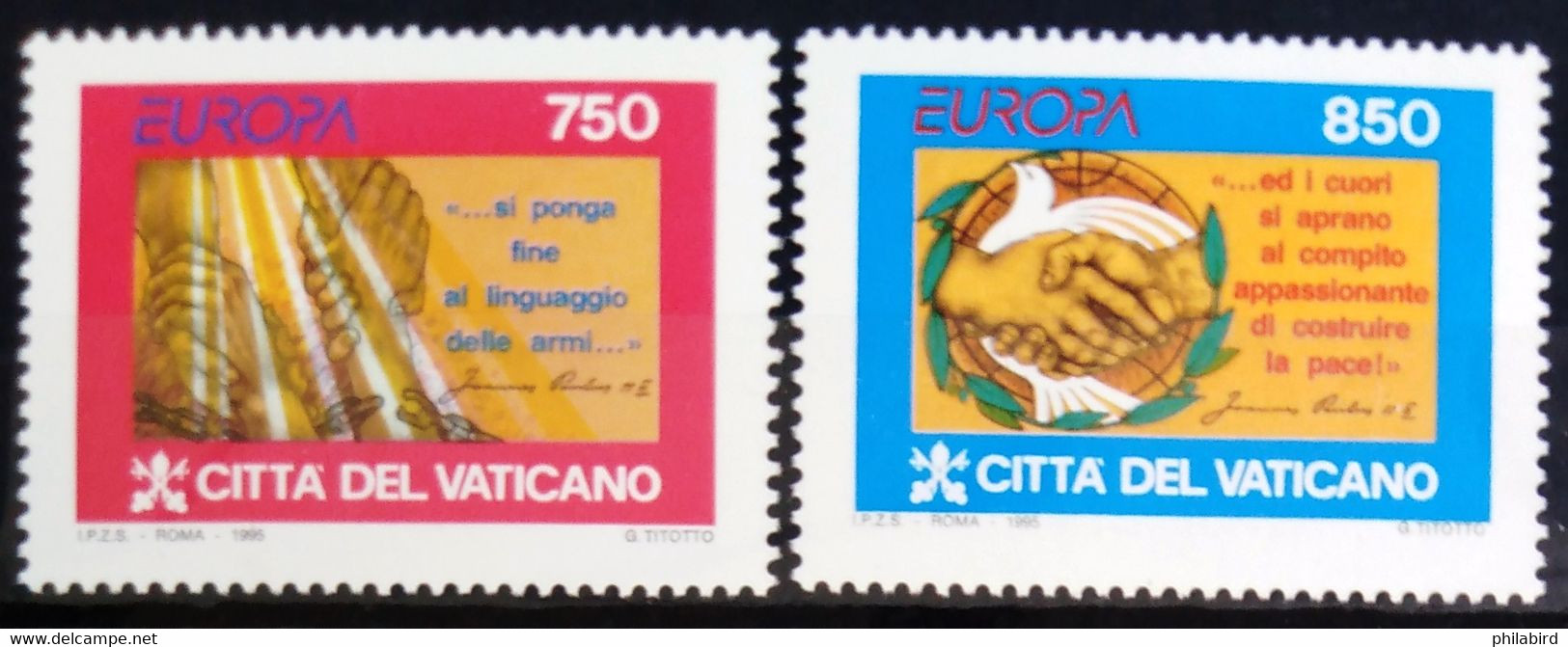 EUROPA 1995 - VATICAN                      N° 998/999                       NEUF** - 1995