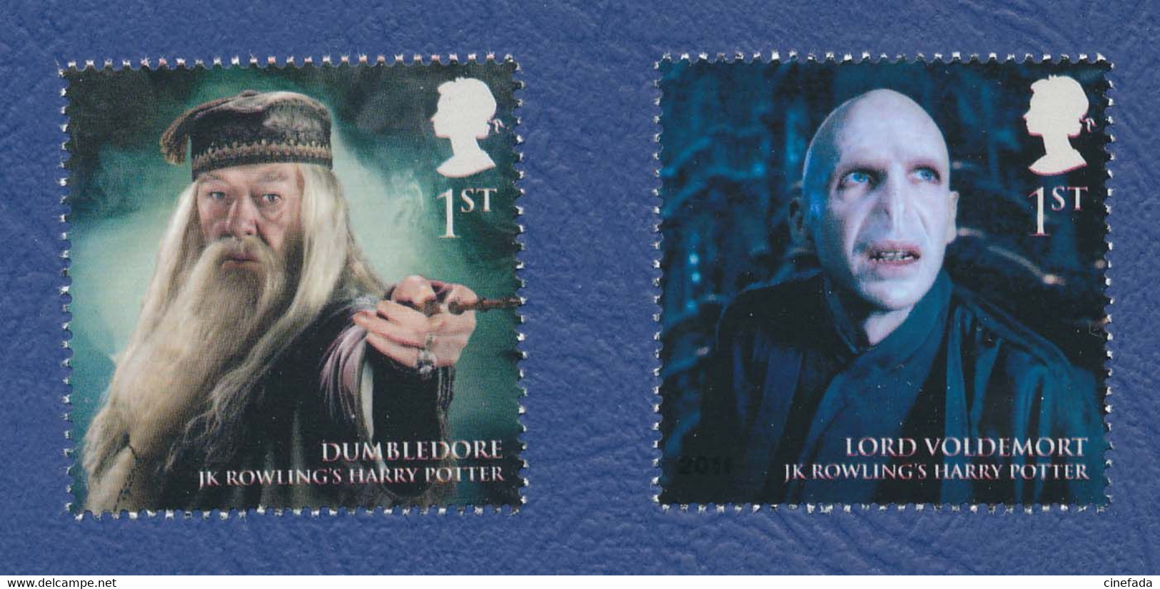 GRANDE BRETAGNE Magical Realms Stamps Neufs**. Harry Potter Dumbledore & Voldemort. 2011 Cinéma, Film, Movie. - Cinema