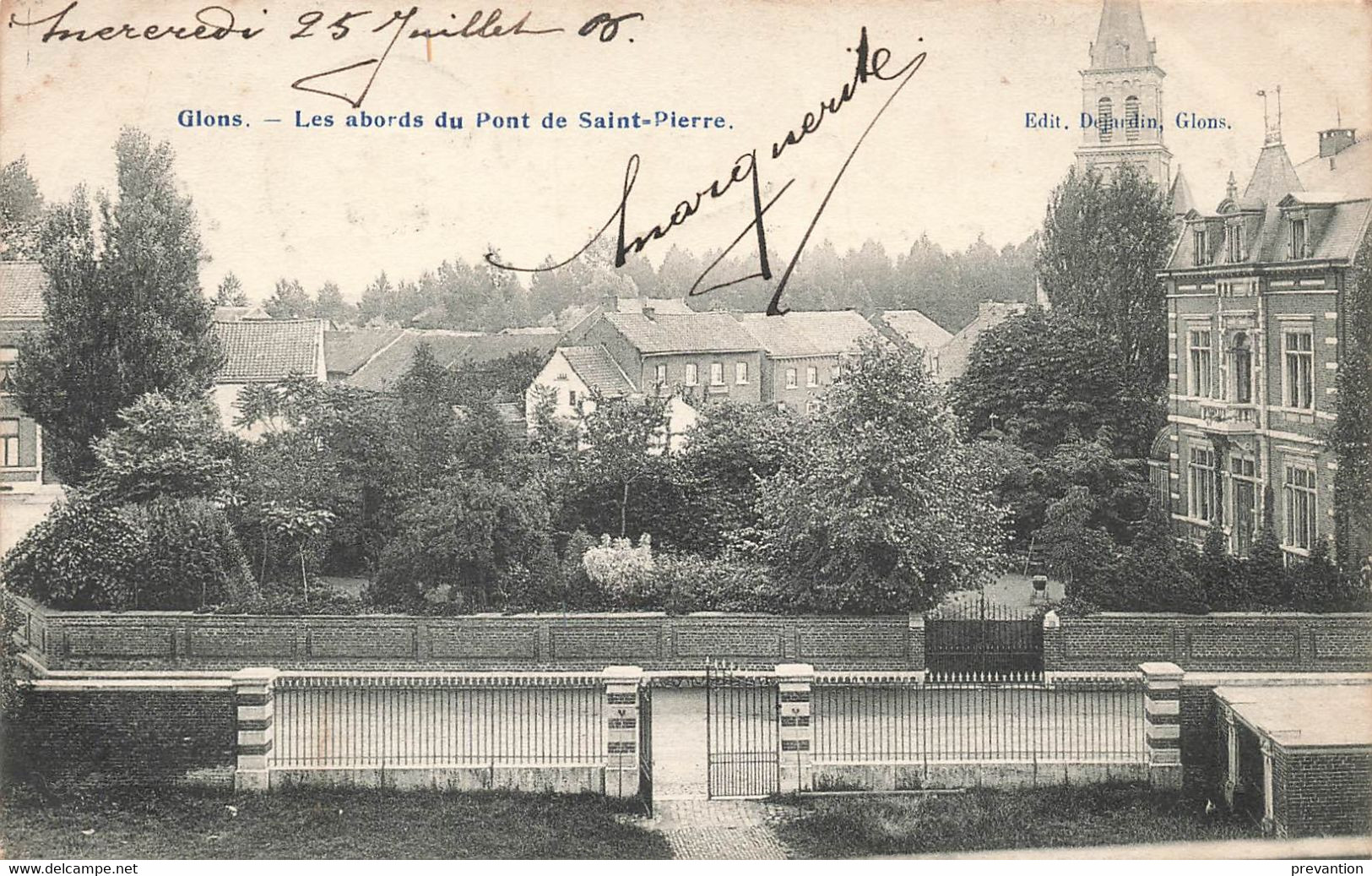 GLONS - Les Abords Du Pont De Saint-Pierre - Carte Circulée En 1906 - Fexhe-le-Haut-Clocher