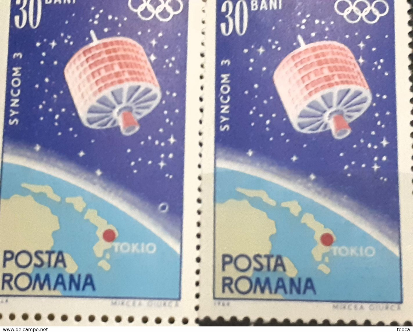 Space Cosmos Errors Romania 1964 Mi 2369  Printed With Circle Printing Under The Spaceship Cosmos Space Mnh - Plaatfouten En Curiosa