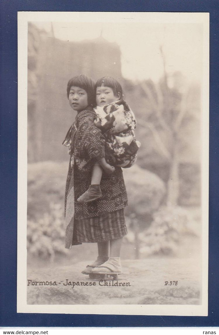 CPA Formose Types Ethnic Children Non Circulé Carte Photo - Formosa