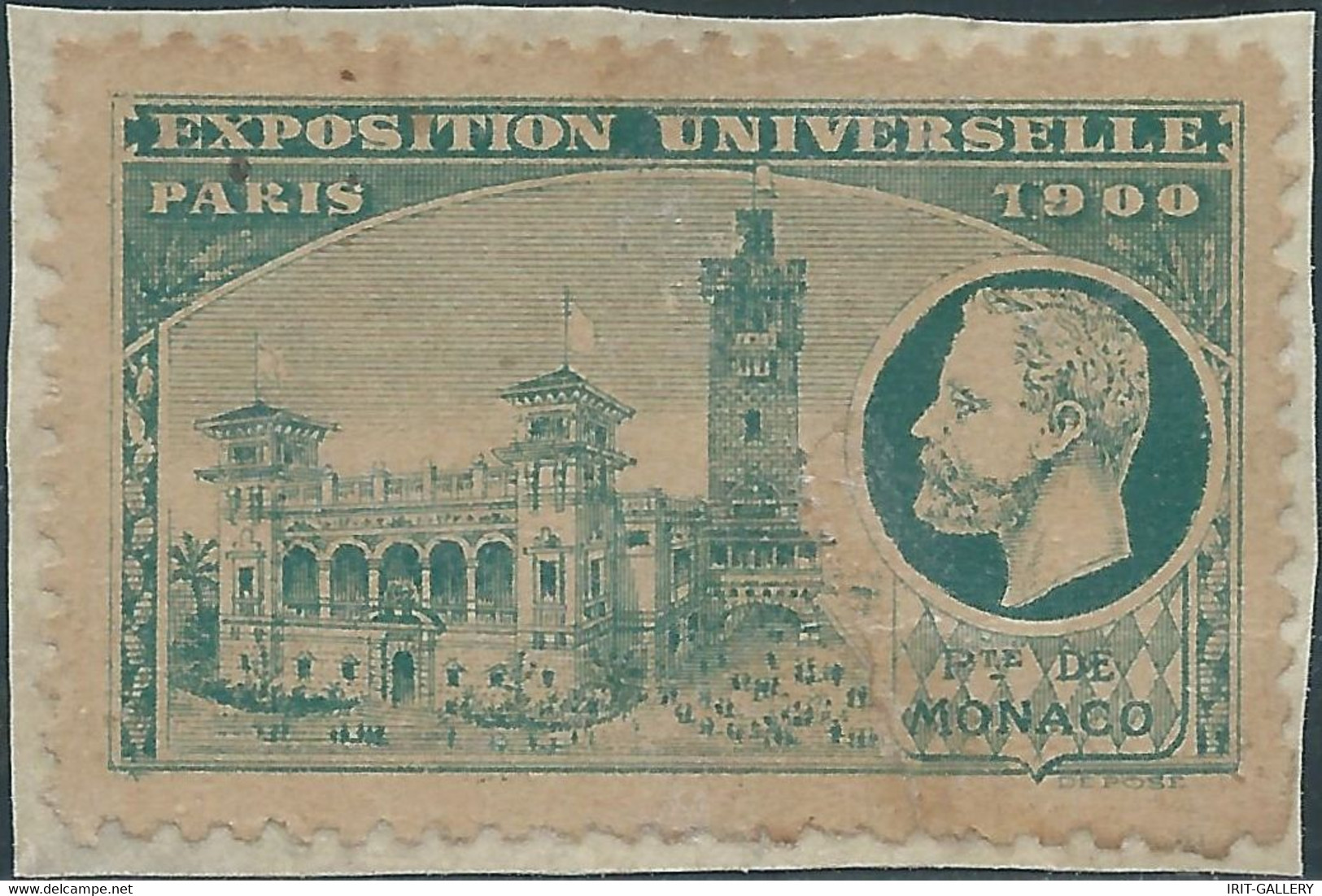 France,Paris 1900 UNIVERSAL EXHIBITION OF MONACO,pasted On The Paper - 1900 – Parigi (Francia)