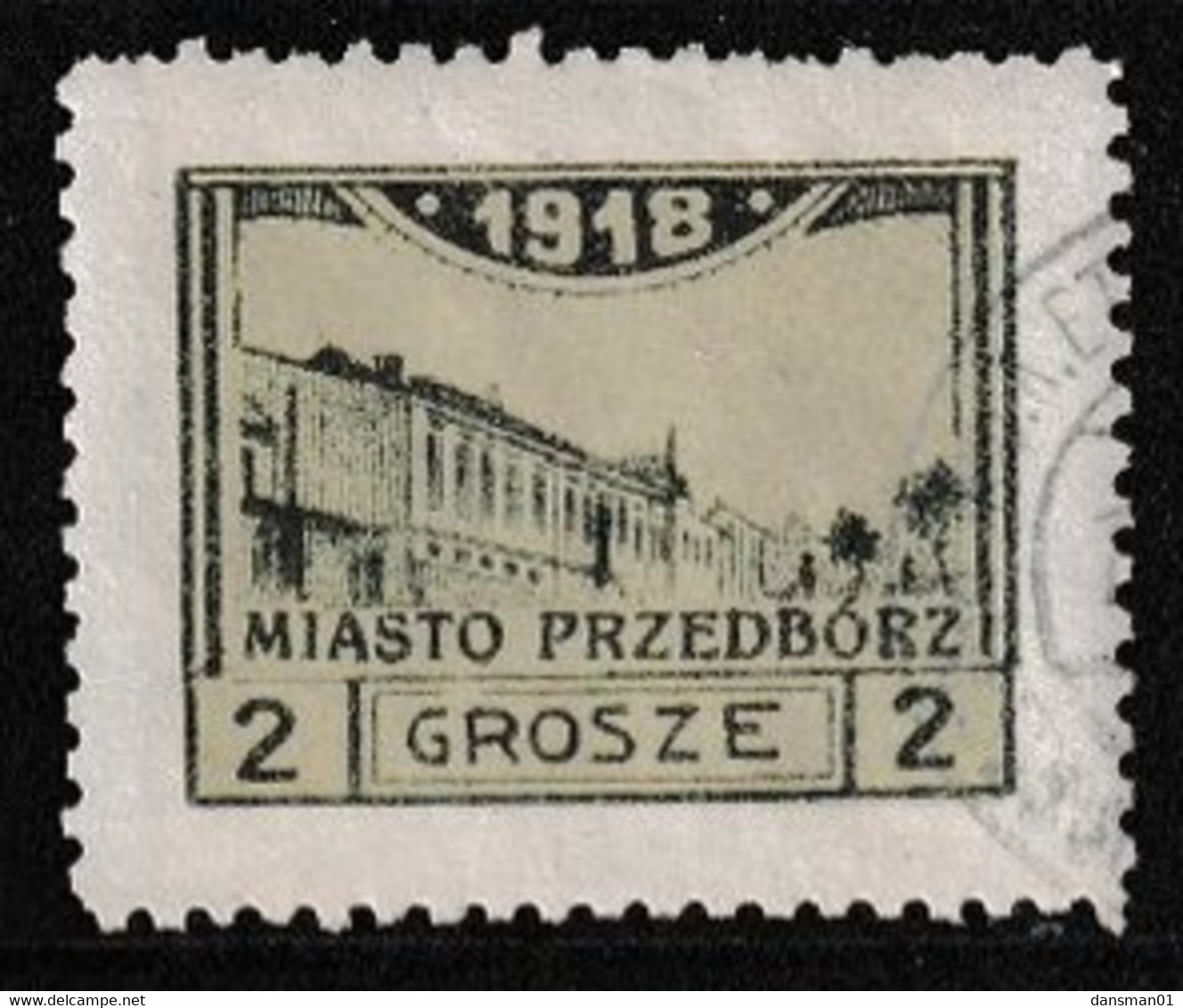 POLAND Przedborz 1918 Fi 3B T.1 Used Perf 10 - Sonstige & Ohne Zuordnung