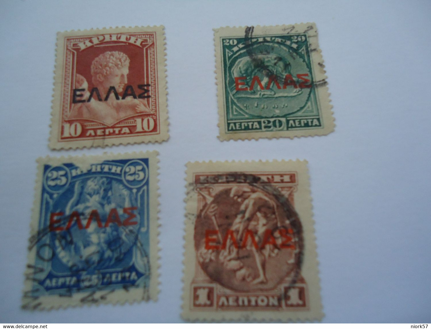 CRETE GREECE USED    STAMPS LOT - Creta