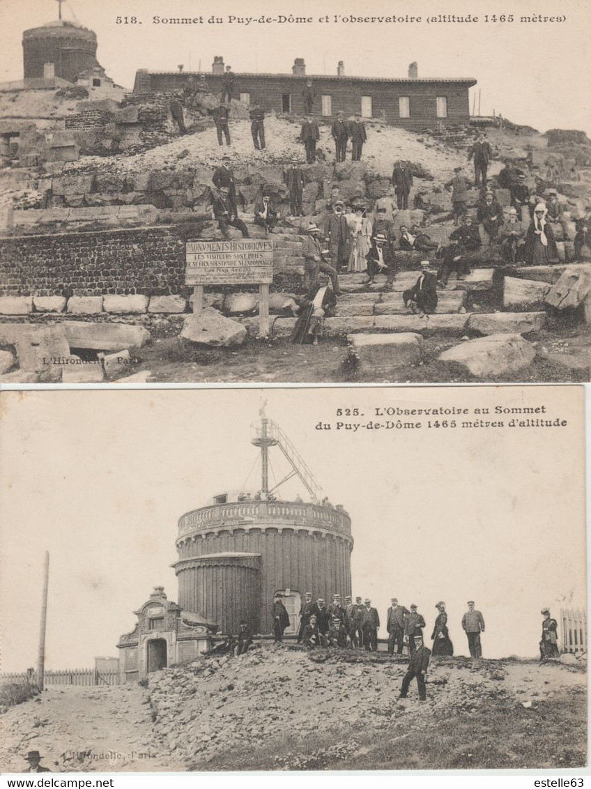 Observatoire Du Puy De Dôme 2 Cartes - Altri & Non Classificati