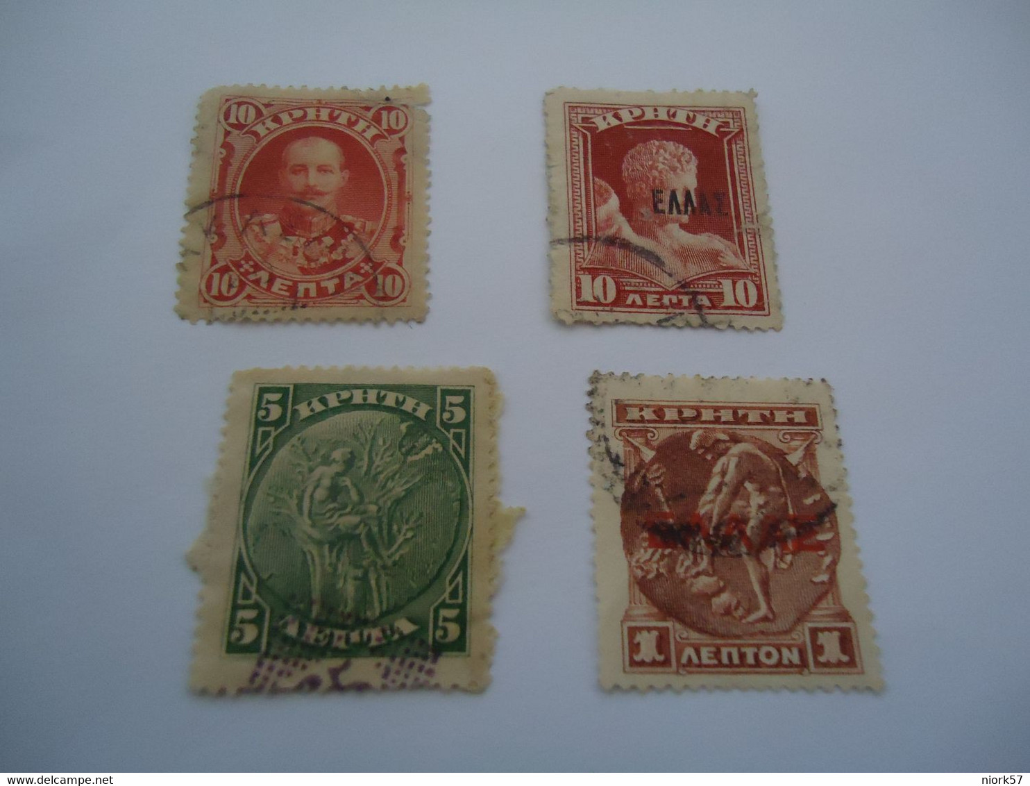 CRETE GREECE USED    STAMPS LOT - Kreta