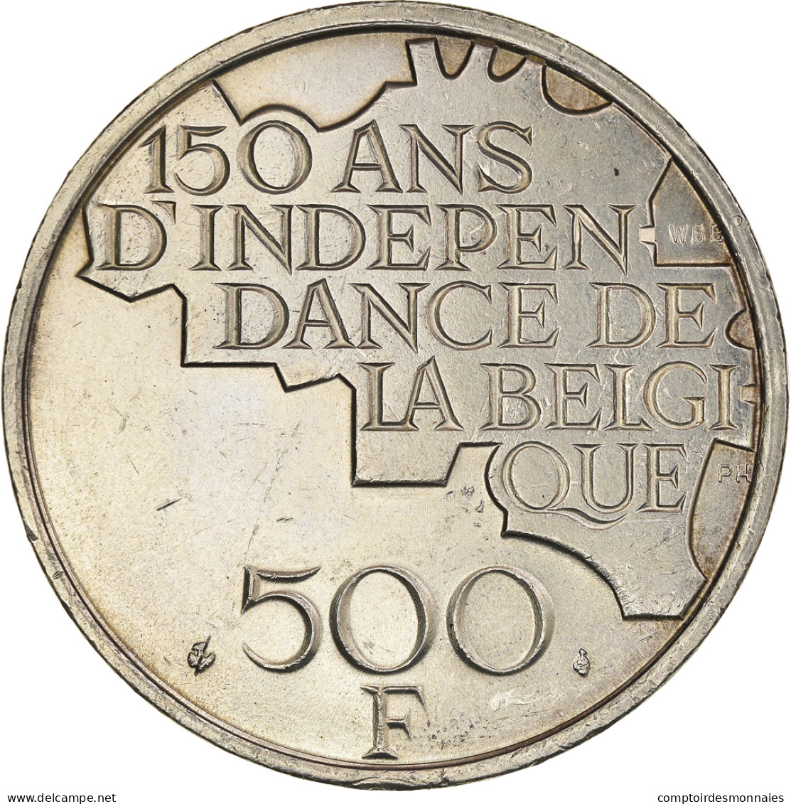 Monnaie, Belgique, 500 Francs, 1980, Bruxelles, SUP, Silver Clad Copper-Nickel - 500 & 5000 Francs (gold)