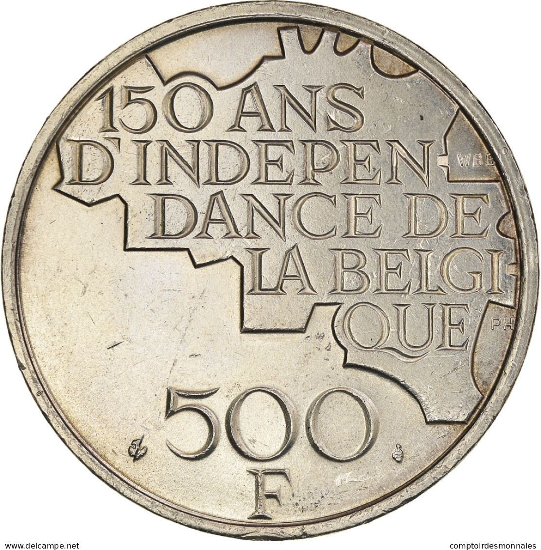 Monnaie, Belgique, 500 Francs, 1980, Bruxelles, SUP, Silver Clad Copper-Nickel - 500 & 5000 Frank (gold)
