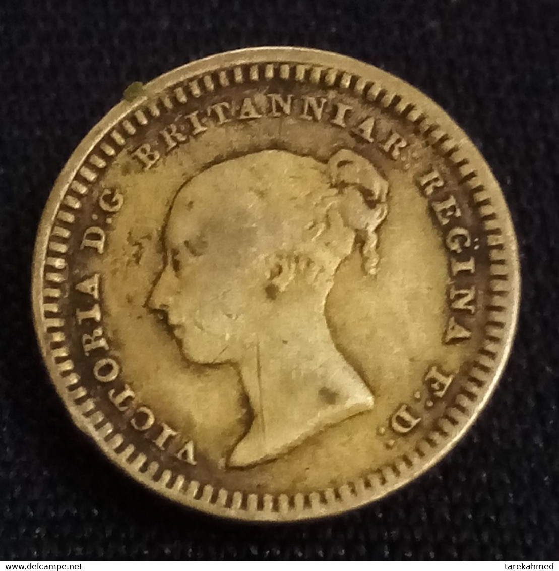 Grande Bretagne . Silver 1 Penny (accessory ) , Victoria , KM 727 , Gomaa - D. 1 Penny