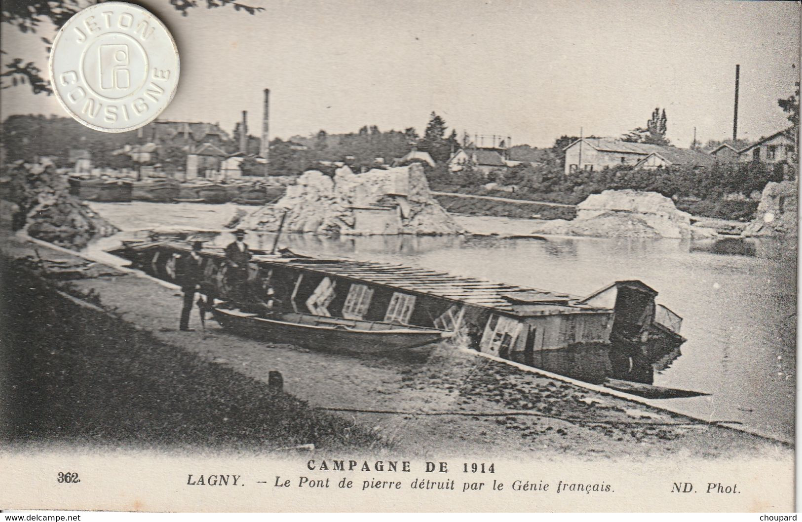 77-  Carte Postale Ancienne De  LAGNY  Le Pont De Pierre - Lagny Sur Marne