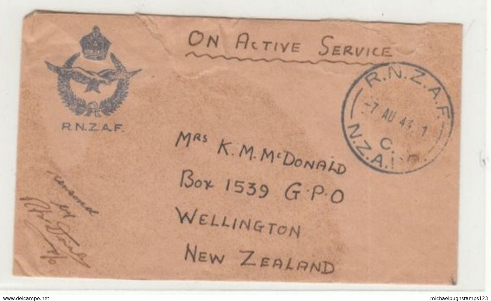 New Zealand / Military Mail / R.N.Z.A.F. Censorship / British Solomon Islands - Altri & Non Classificati