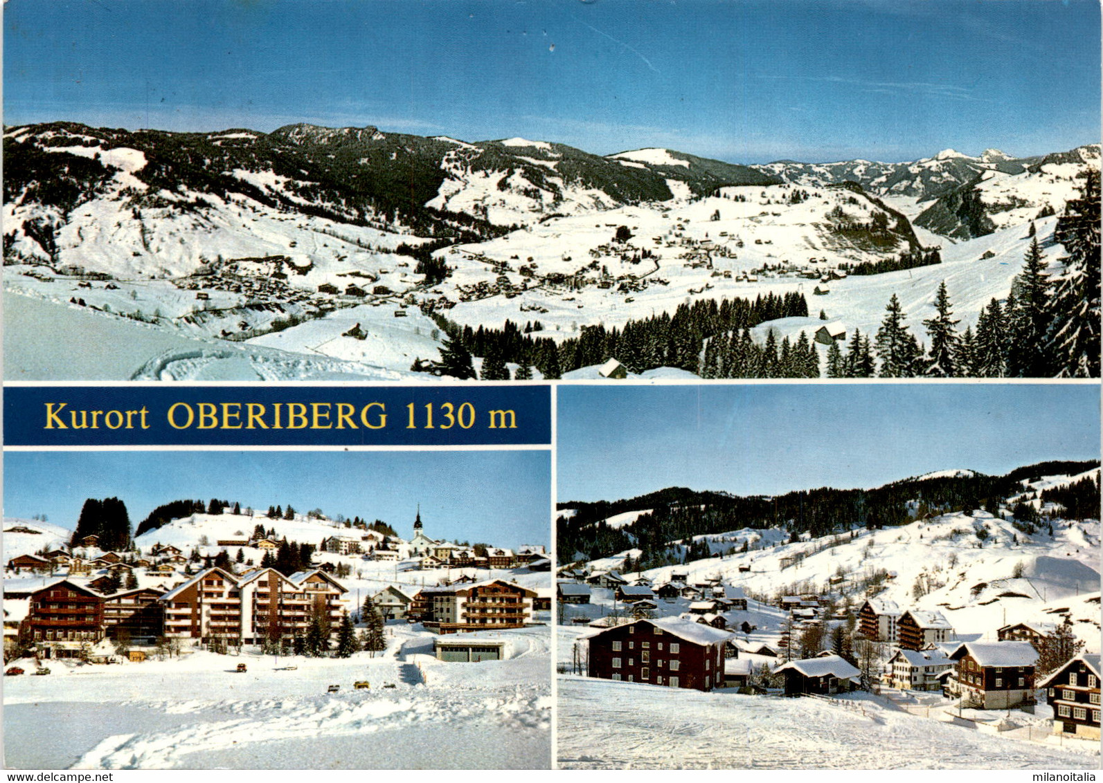 Kurort Oberiberg 1130 M - 3 Bilder (2221) * 11. 2. 1987 - Oberiberg