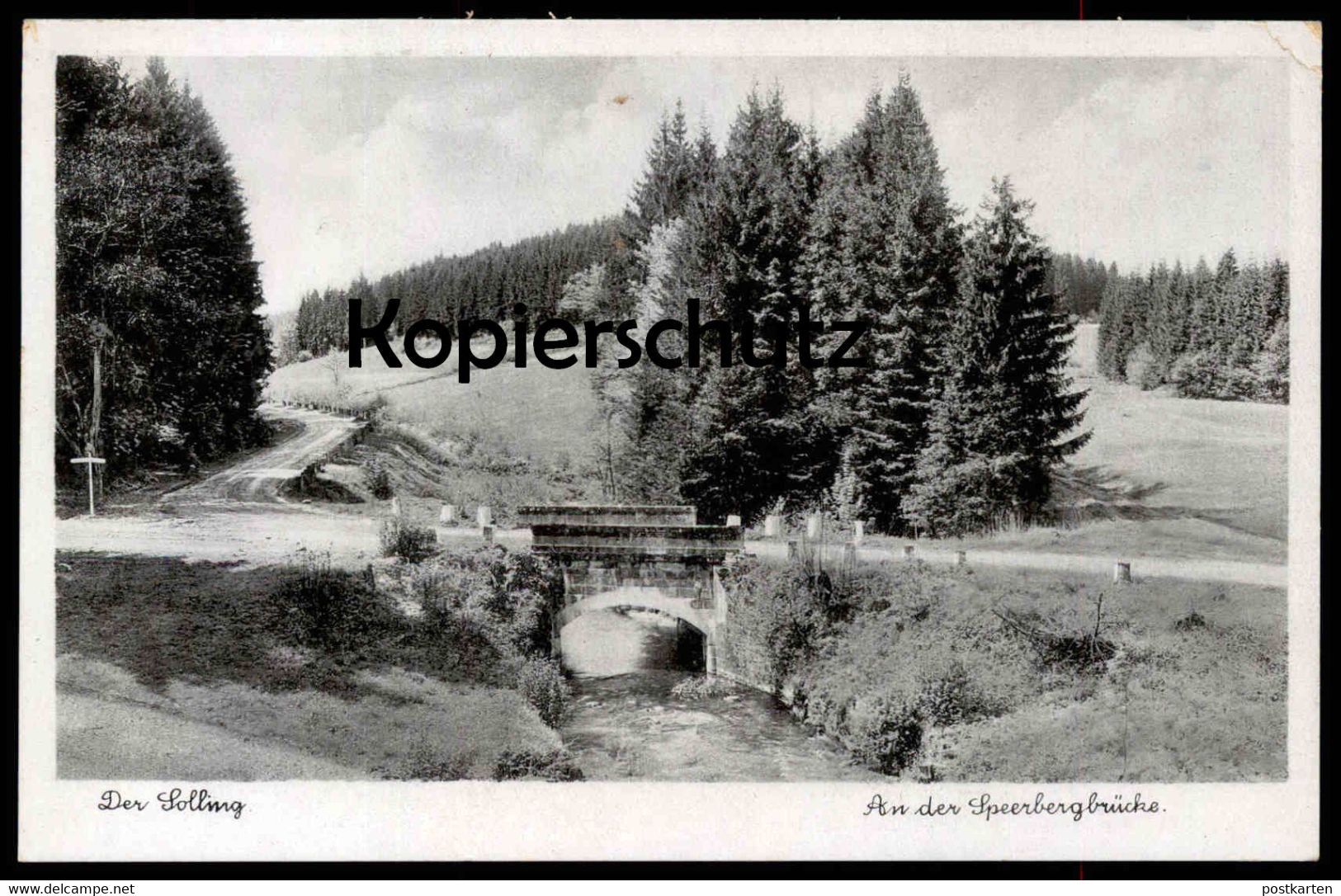 ALTE POSTKARTE AN DER SPEERBERGBRÜCKE 1942 DER SOLLING USLAR Ansichtskarte AK Cpa Postcard - Uslar