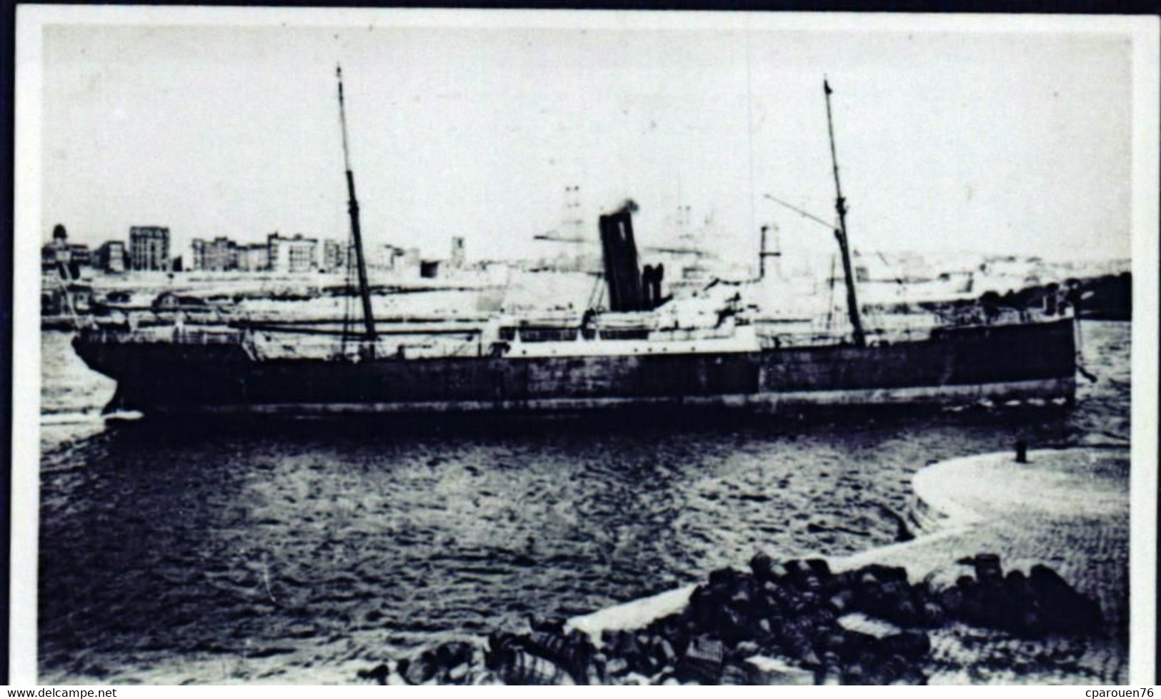 Photo Bateau " Le Tarn " C G T Hoboten Belgique Coulé En 1917 S/M " U64 " - Bateaux