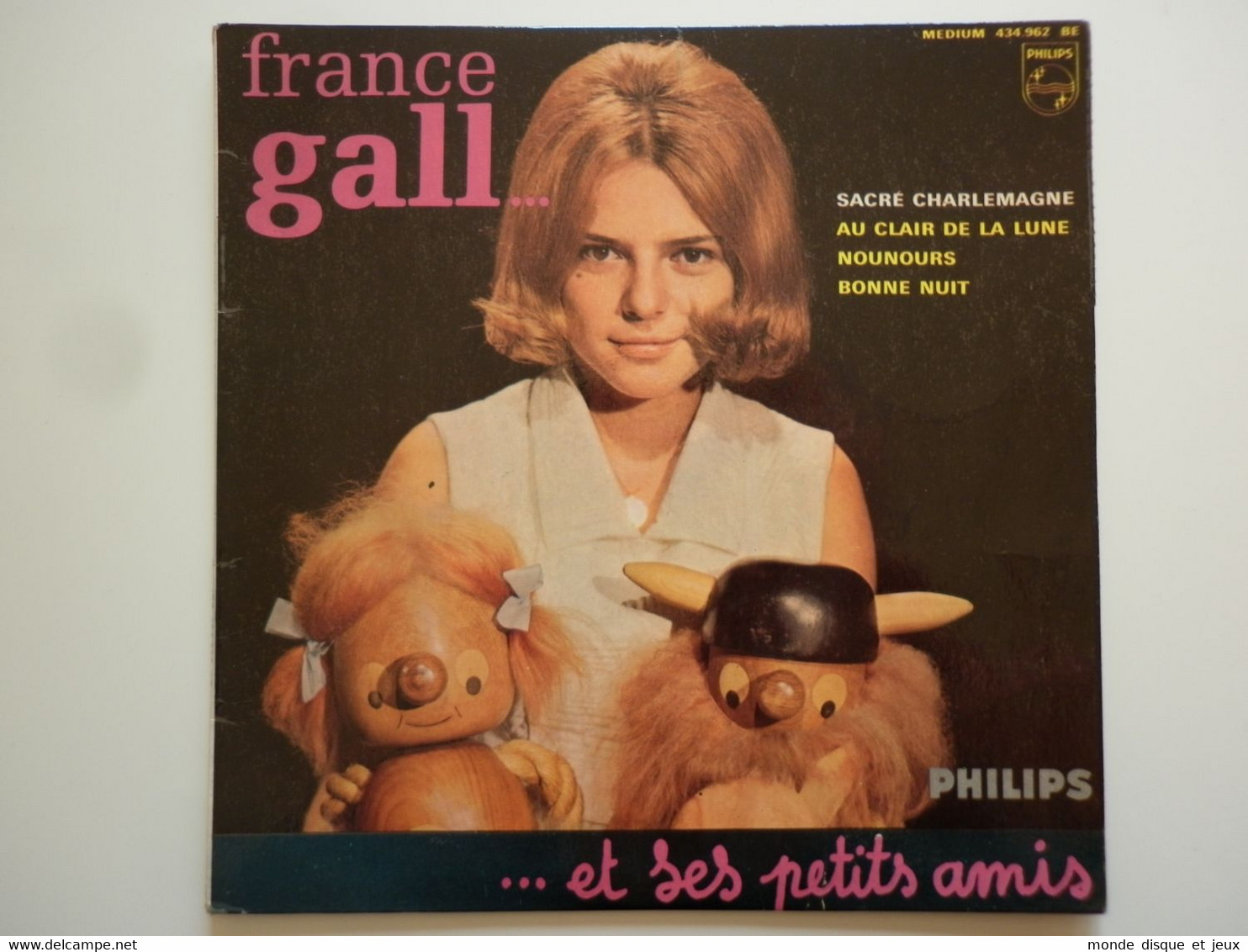 France Gall 45Tours EP Vinyle Sacré Charlemagne (5e Série) / Au Clair De La Lune - 45 T - Maxi-Single