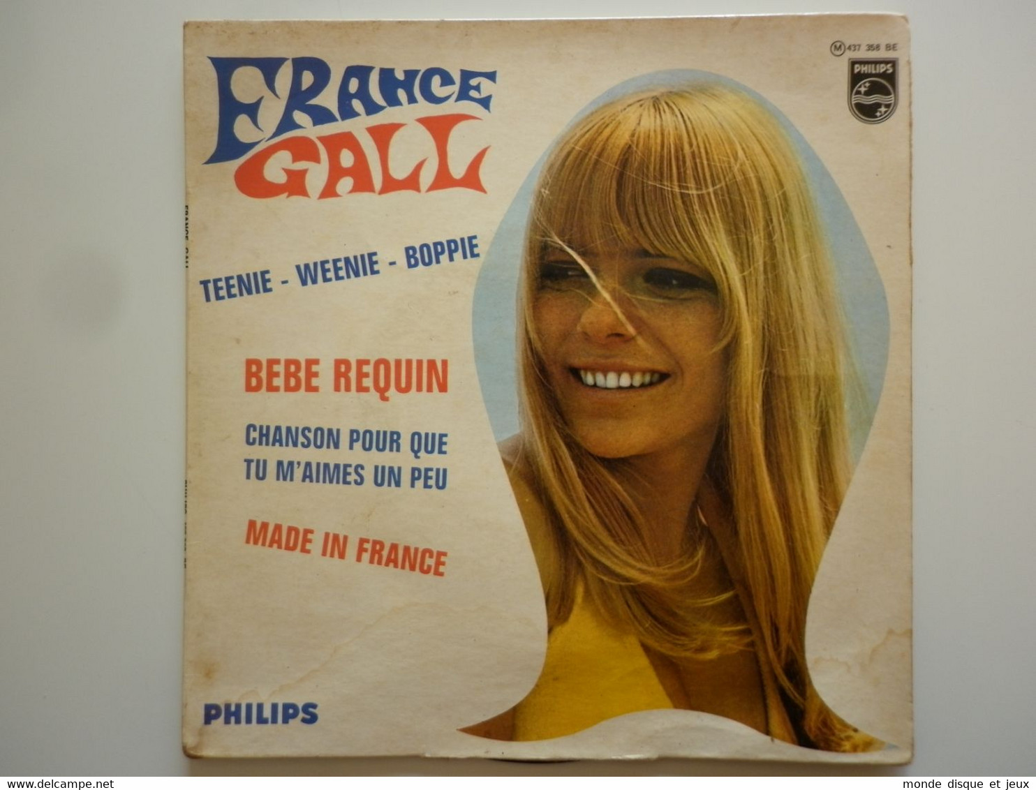 France Gall 45Tours EP Vinyle Teenie - Weenie - Boppie / Bébé Requin - 45 T - Maxi-Single