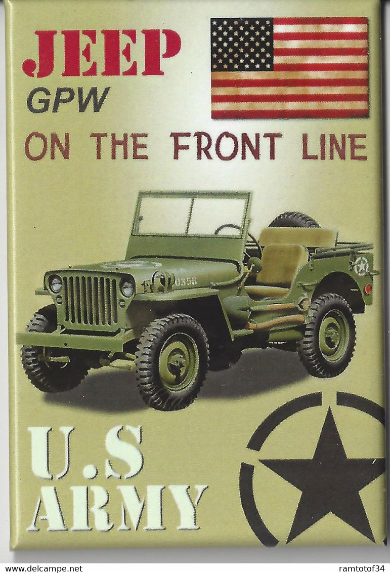 Magnet - La Jeep U.S Army - Transportmiddelen