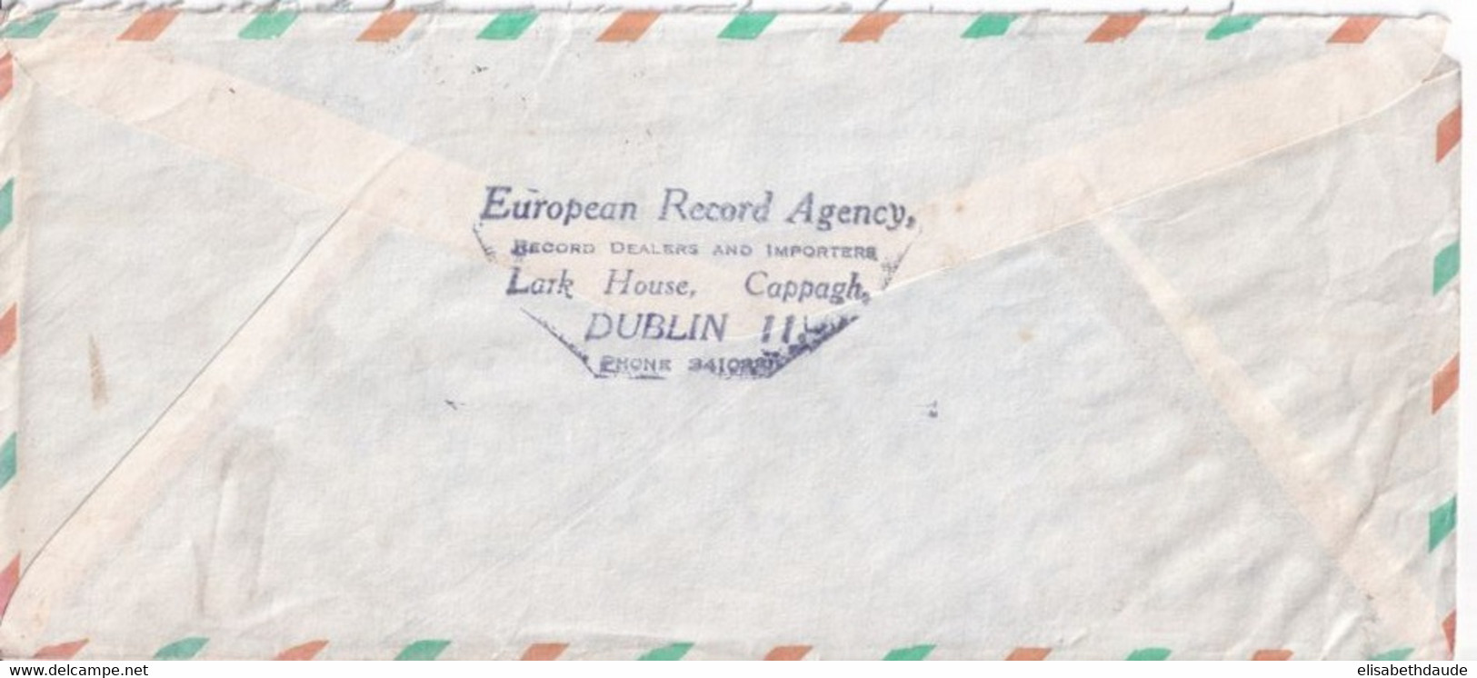 IRLANDE - 1968 - ENVELOPPE GF Par AVION De DUBLIN => NEW YORK (USA) ! - Brieven En Documenten