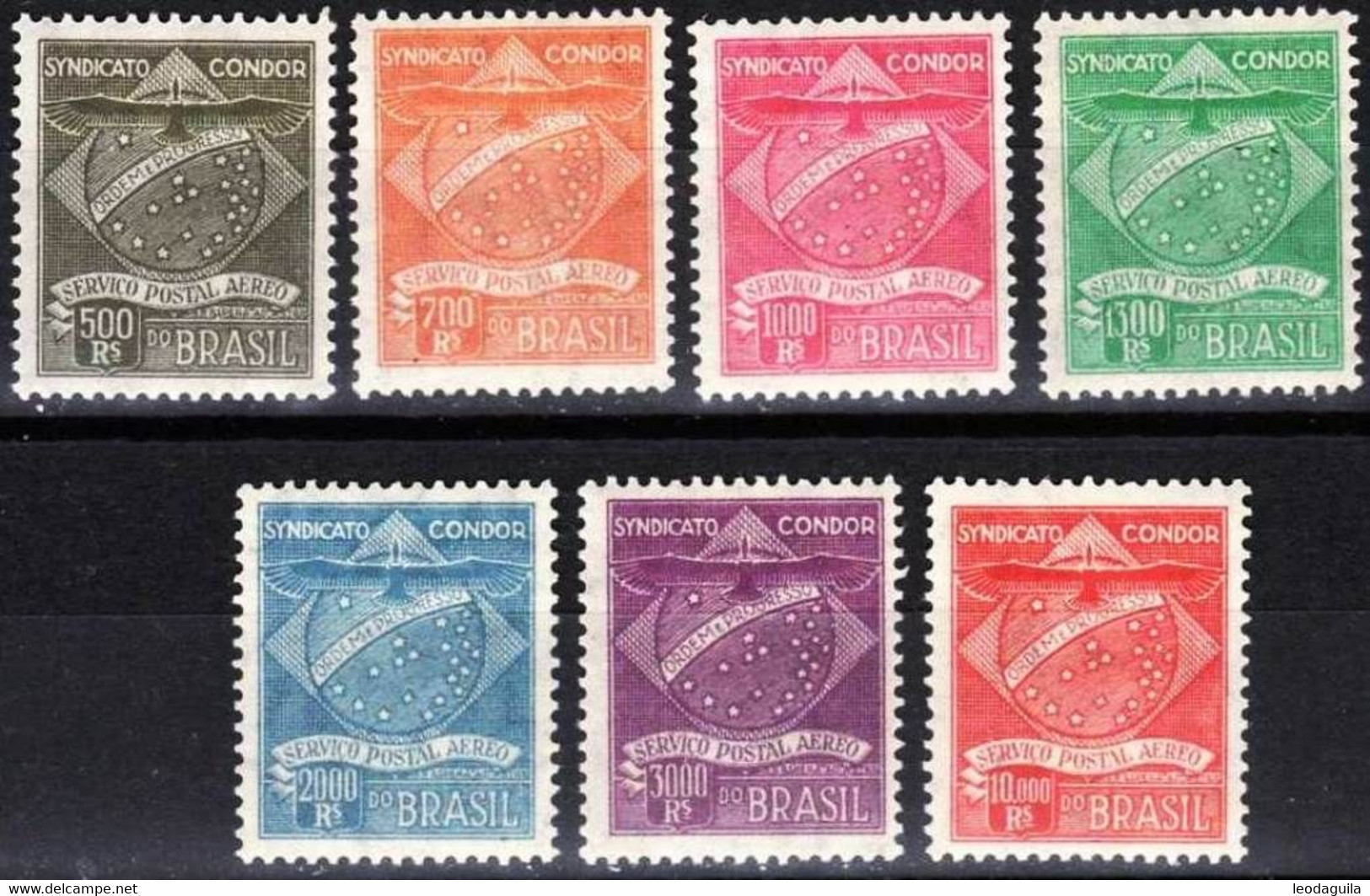 BRAZIL # C1-7  CONDOR  SYNDIKAT - OG - XF 1927 - Poste Aérienne (Compagnies Privées)