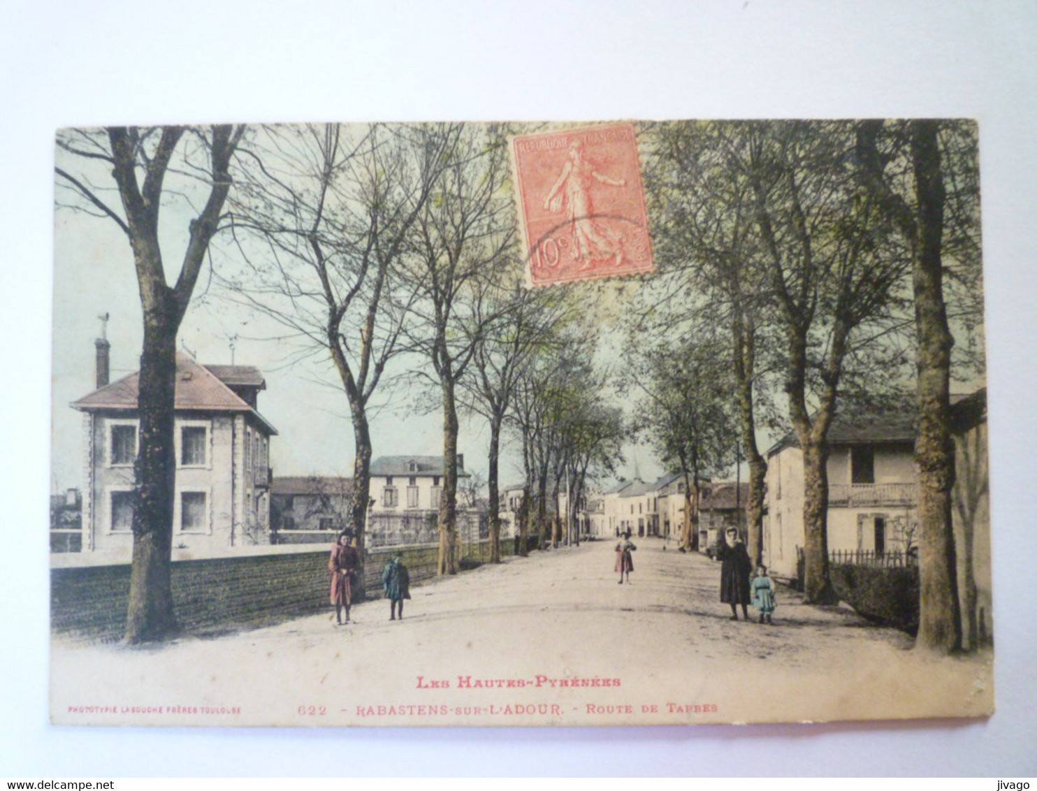 2022 - 748  RABASTENS-de-BIGORRE  (Hautes-Pyrénées)  :  Route De TARBES  1906   XXX; - Rabastens De Bigorre