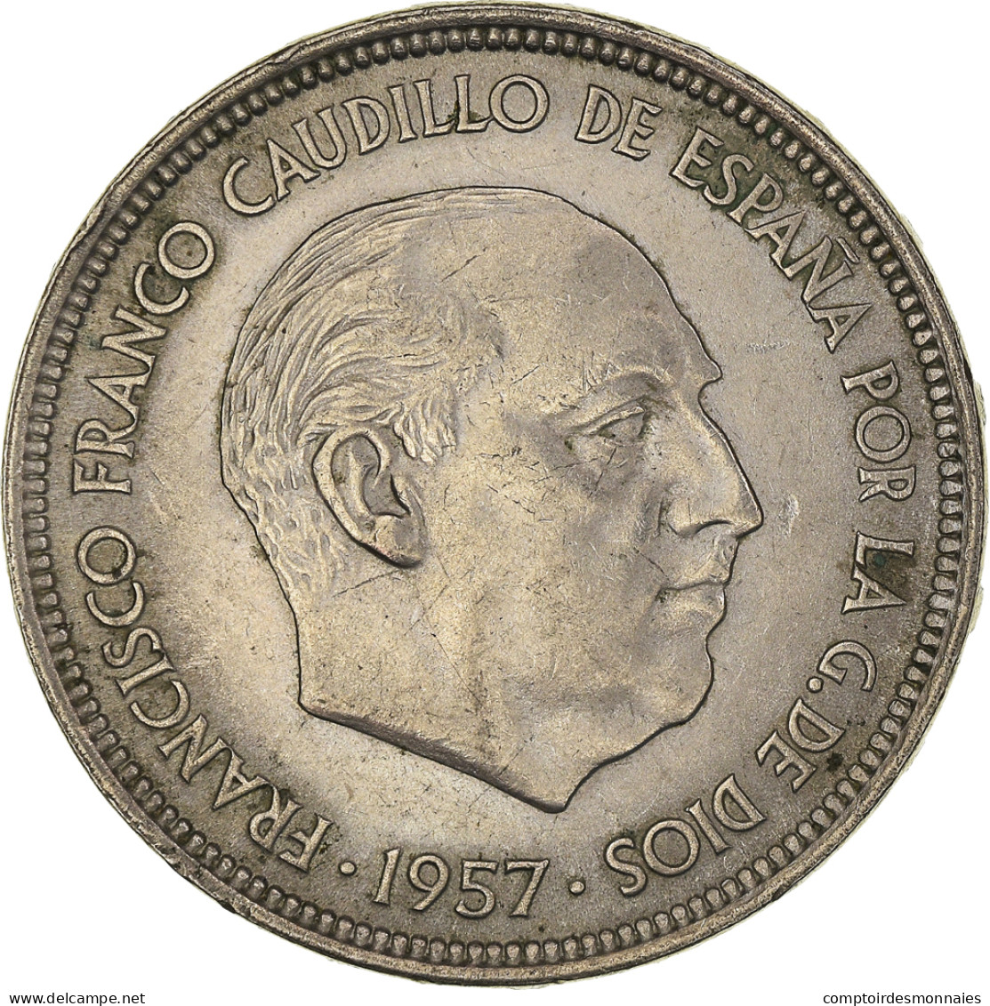 Monnaie, Espagne, Caudillo And Regent, 50 Pesetas, 1959, TTB+, Cupro-nickel - 50 Pesetas