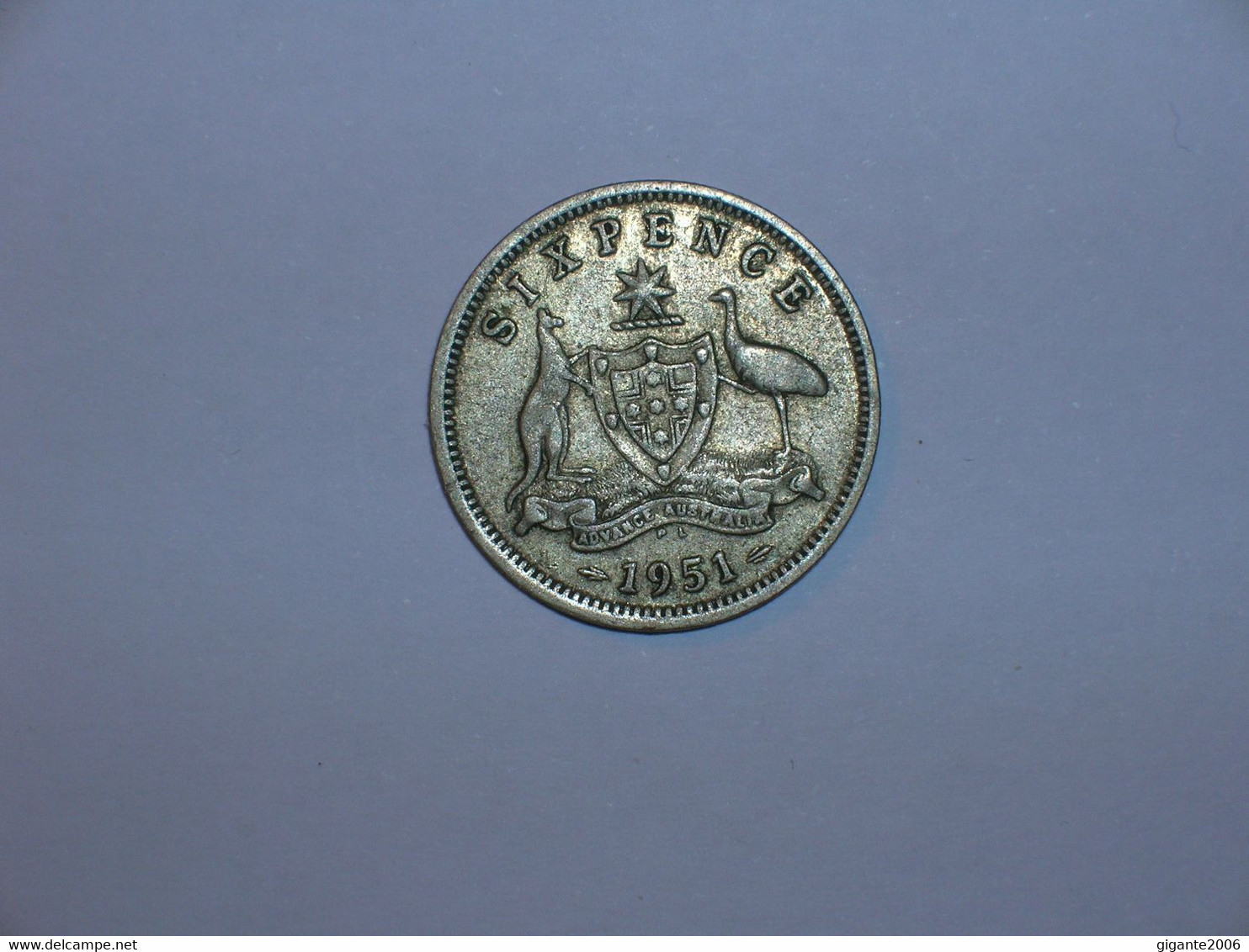 Australia 6 Peniques 1951 PL  (4487) - Sixpence