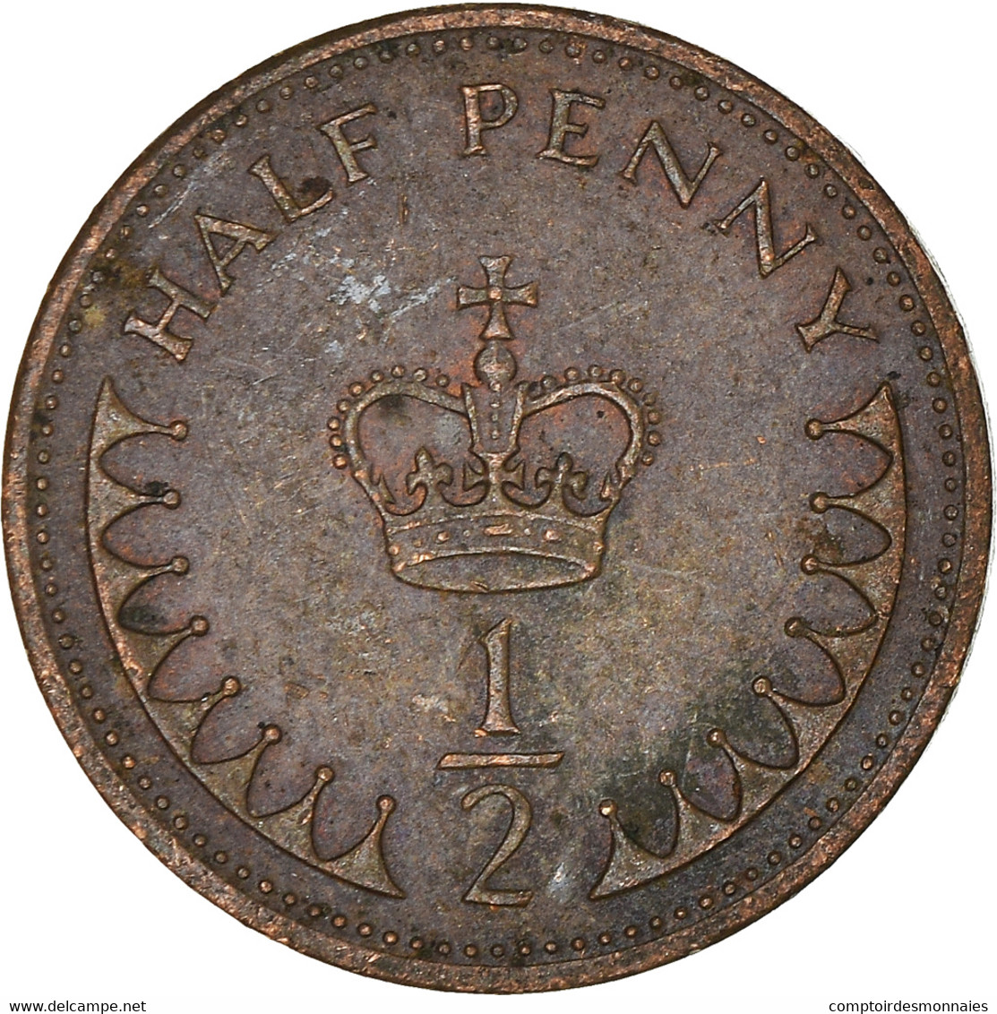 Monnaie, Grande-Bretagne, 1/2 Penny, 1982 - 1/2 Penny & 1/2 New Penny