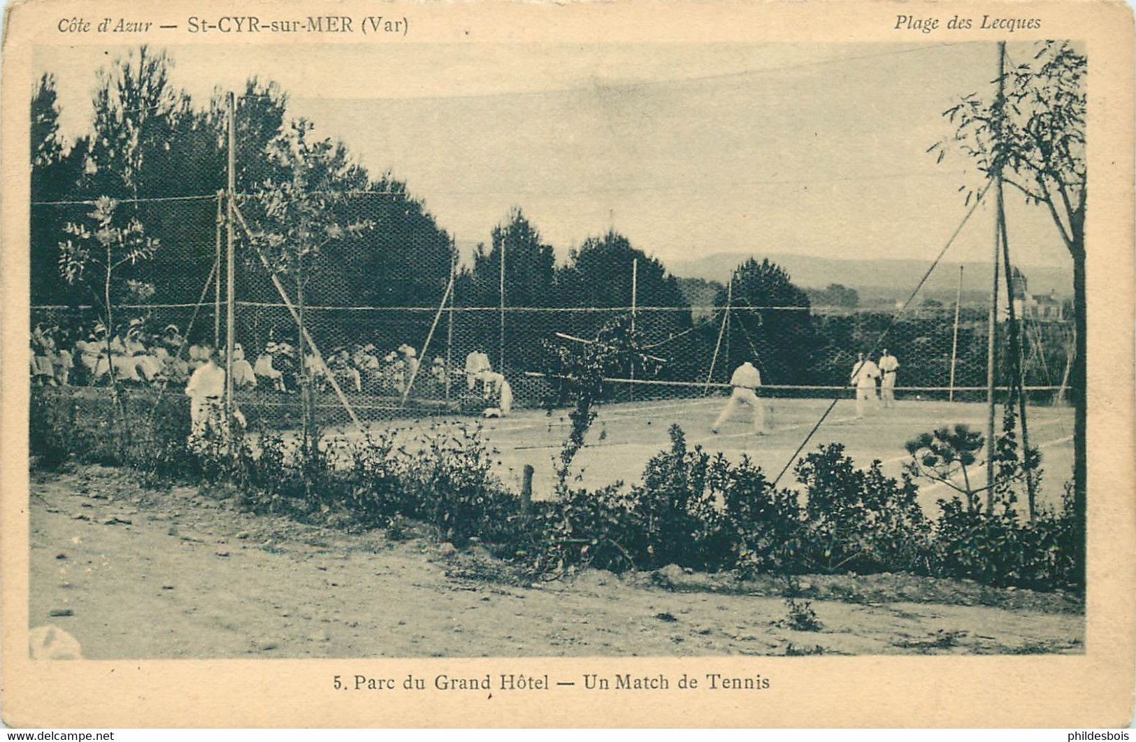 VAR  SAINT CYR SUR MER  Un Match De Tennis - Saint-Cyr-sur-Mer