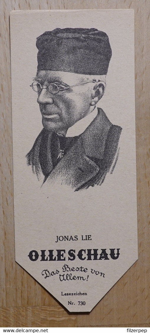 Jonas Lie Erzähler Eker Baerum Bei Oslo - 730 - Olleschau Lesezeichen Bookmark Signet Marque Page Portrait - Marque-Pages