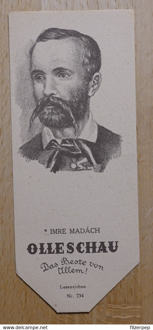 Imre Madach Emerich Dramatiker Alsosztregora Balassagyarmat - 734 - Olleschau Lesezeichen Bookmark Signet Marque Page Po - Marque-Pages