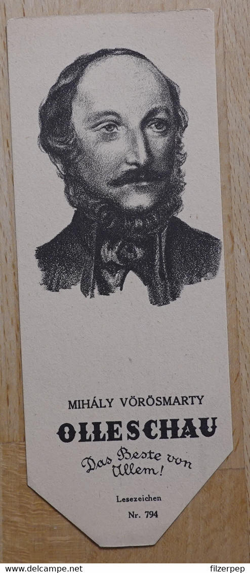 Mihaly Vörösmarty Lyriker Nyek Pest - 794 - Olleschau Lesezeichen Bookmark Signet Marque Page Portrait - Marque-Pages