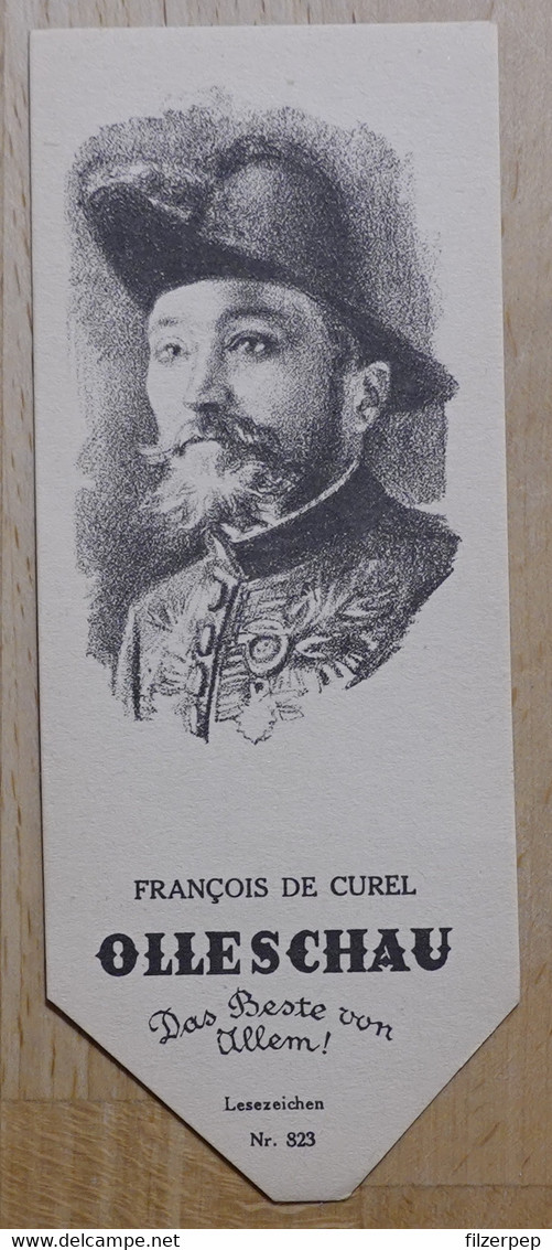 Francois Vicomte De Curel Dramatiker Metz Paris - 823 - Olleschau Lesezeichen Bookmark Signet Marque Page Portrait - Marque-Pages