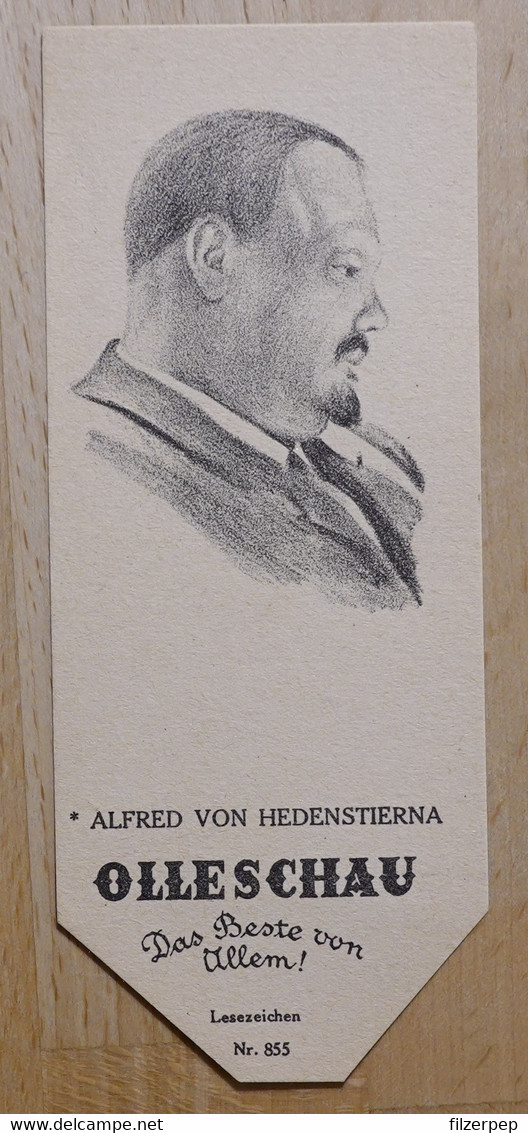 Alfred Freiherr Von Hedenstierna Erzähler Skeda Kronoberg Stockholm - 855 - Olleschau Lesezeichen Bookmark Signet Marque - Marque-Pages