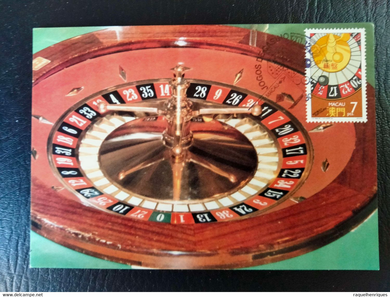 MACAU MAXIMUM CARS - 1987 Casino Games 4 CARDS FULL SET FIRST DAY CANCEL (SB1#01) - Maximum Cards