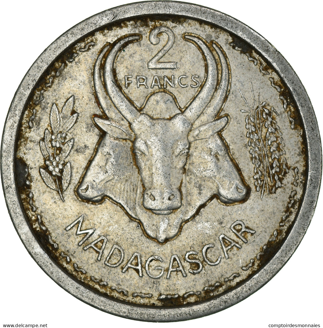 Monnaie, Madagascar, 2 Francs, 1948 - Madagascar