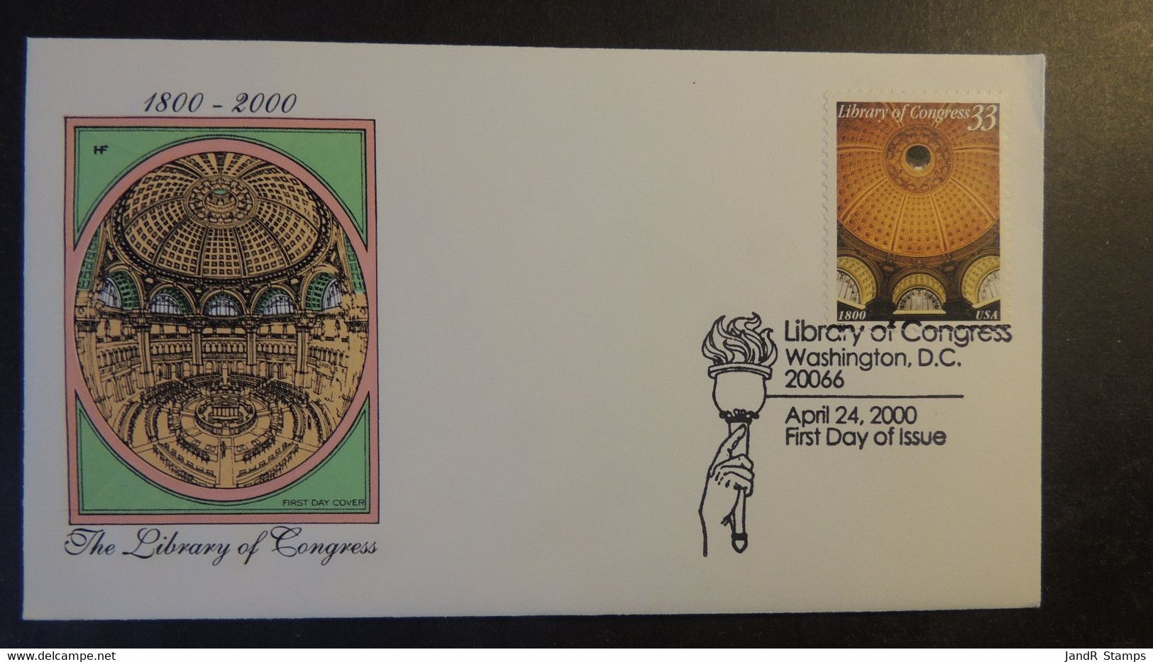 USA 2000 FDC Library Of Congess Washington Postmark Good Used - 1991-2000