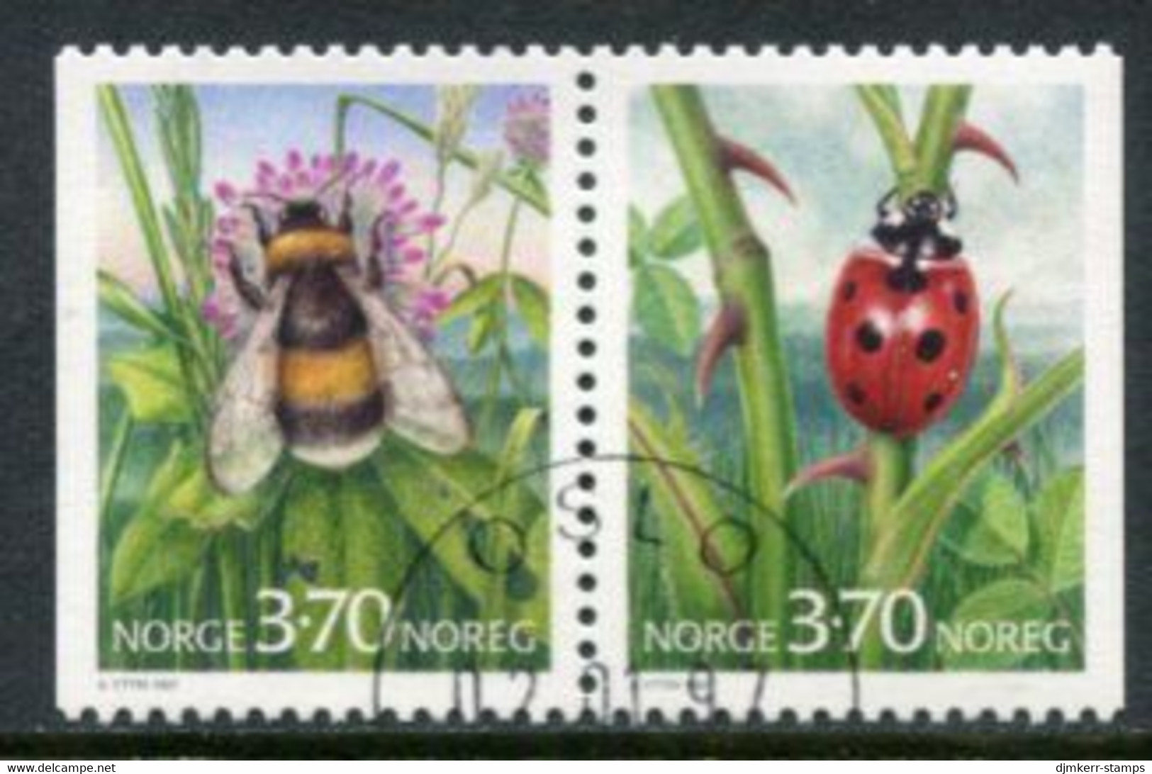 NORWAY 1997 Insects Used.   Michel 1235-36 - Used Stamps