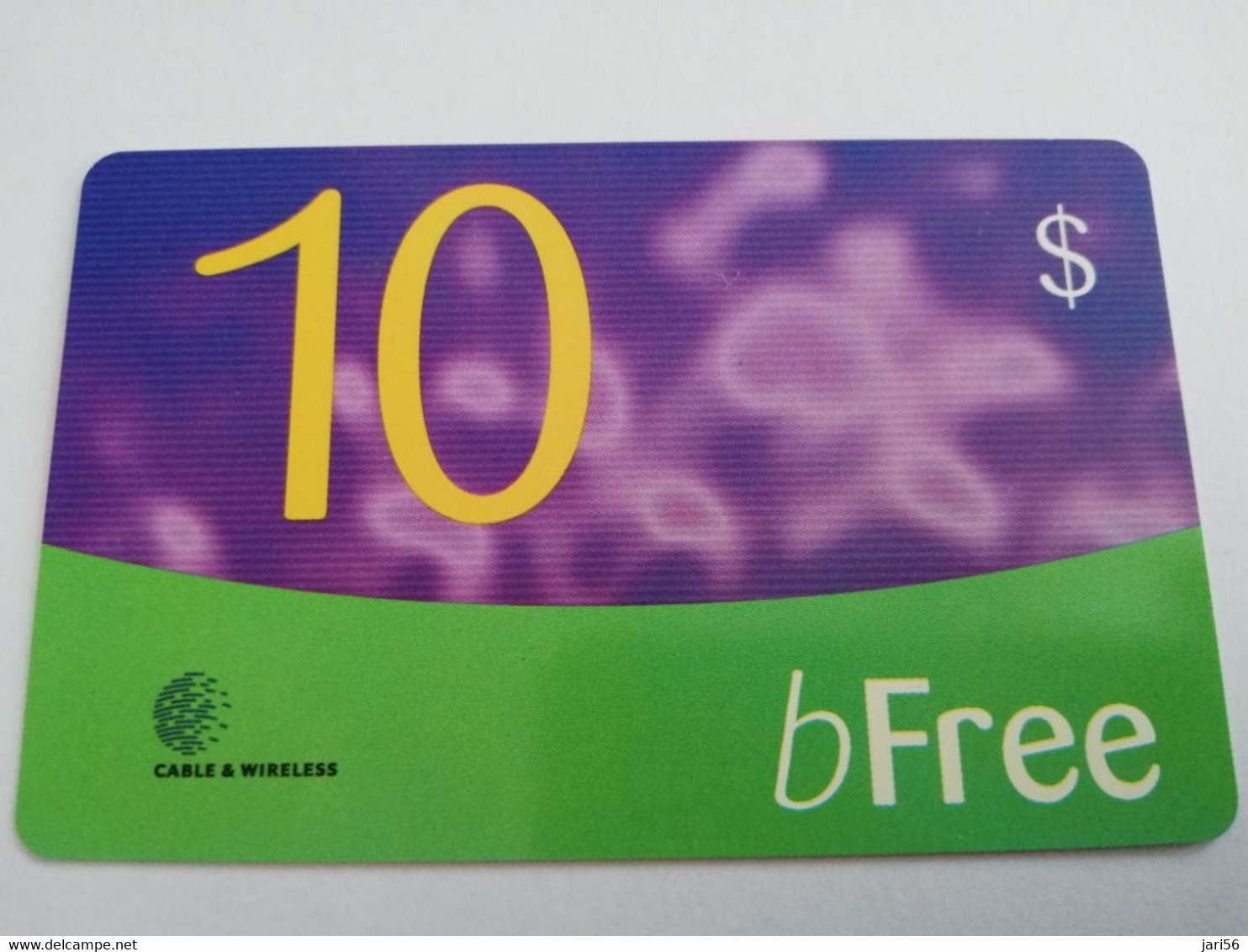 BARBADOS   $10 - B FREE  Prepaid Fine Used Card  ** 8745 ** - Barbados (Barbuda)