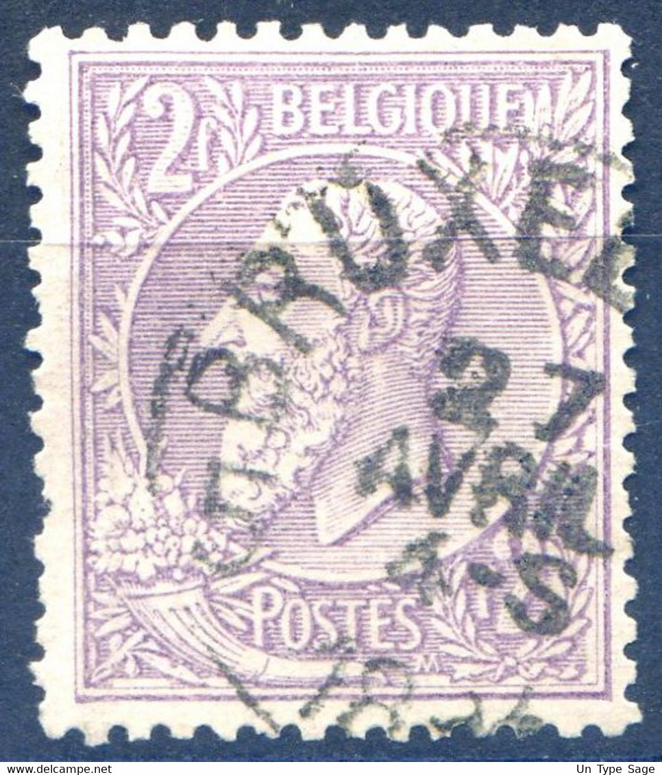 Belgique COB N°52 - Cachet BRUXELLES 5 - (F2090) - 1883 Leopold II.